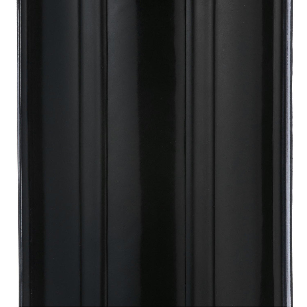 Seachoice 79141 Center Hole Ribbed Fender, Black, 6" x 15"