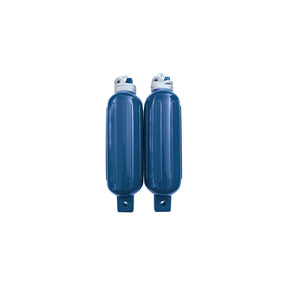 Seachoice 79253 Twin Eye Ribbed Fender Kit (Includes 2 5.5" x 20" Blue Fenders and 2 Matching 3/8 x 5' Fender Lines)