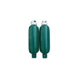 Seachoice 79257 Twin Eye Ribbed Fender Kit (Includes 2 5.5" x 20" Green Fenders and 2 Matching 3/8 x 5' Fender Lines)