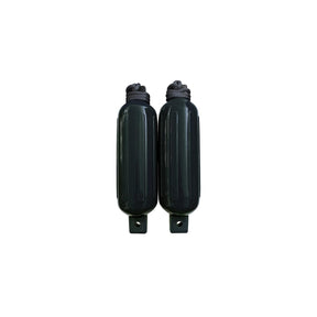 Seachoice 79261 Twin Eye Ribbed Fender Kit (Includes 2 5.5" x 20" Black Fenders and 2 Matching 3/8 x 5' Fender Lines)