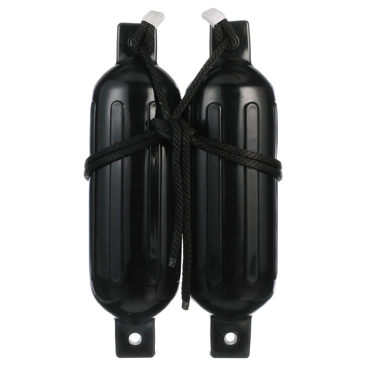 Seachoice 79261 Twin Eye Ribbed Fender Kit (Includes 2 5.5" x 20" Black Fenders and 2 Matching 3/8 x 5' Fender Lines)