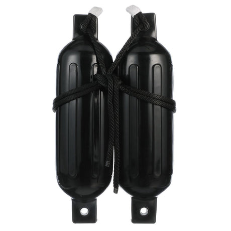 Seachoice 79261 Twin Eye Ribbed Fender Kit (Includes 2 5.5" x 20" Black Fenders and 2 Matching 3/8 x 5' Fender Lines)