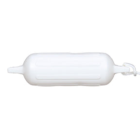 Seachoice 79271 Twin Eye Ribbed Fender Kit (Includes 2 6.5" x 23" White Fenders and 2 Matching 3/8 x 5' Fender Lines)