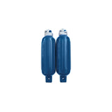 Seachoice 79253 Twin Eye Ribbed Fender Kit (Includes 2 5.5″ x 20″ Blue Fenders and 2 Matching 3/8 x 5' Fender Lines)