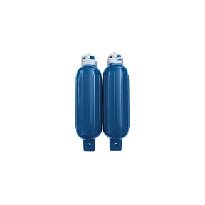 Seachoice 79253 Twin Eye Ribbed Fender Kit (Includes 2 5.5″ x 20″ Blue Fenders and 2 Matching 3/8 x 5' Fender Lines)