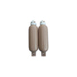 Seachoice 79274 Twin Eye Ribbed Fender Kit (Includes 2 6.5″ x 23″ Tan Fenders and 2 Matching 3/8 x 5' Fender Lines)