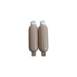 Seachoice 79274 Twin Eye Ribbed Fender Kit (Includes 2 6.5" x 23" Tan Fenders and 2 Matching 3/8 x 5' Fender Lines)
