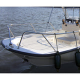 Seachoice 79281 Twin Eye Ribbed Fender Kit (Includes 2 6.5" x 23" Black Fenders and 2 Matching 3/8 x 5' Fender Lines)