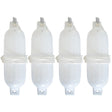 Seachoice 79291 Twin Eye Ribbed Fender Kit (Includes 4ea 4.5" x 16" White Fenders and 4 Matching 1/4 x 5' Fender Lines)