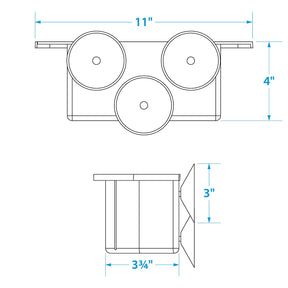 Seachoice 79321 Cockpit Organizer - White