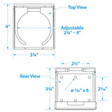 Seachoice 79411 Chrome Plated Folding and Adjustable Drink Holder