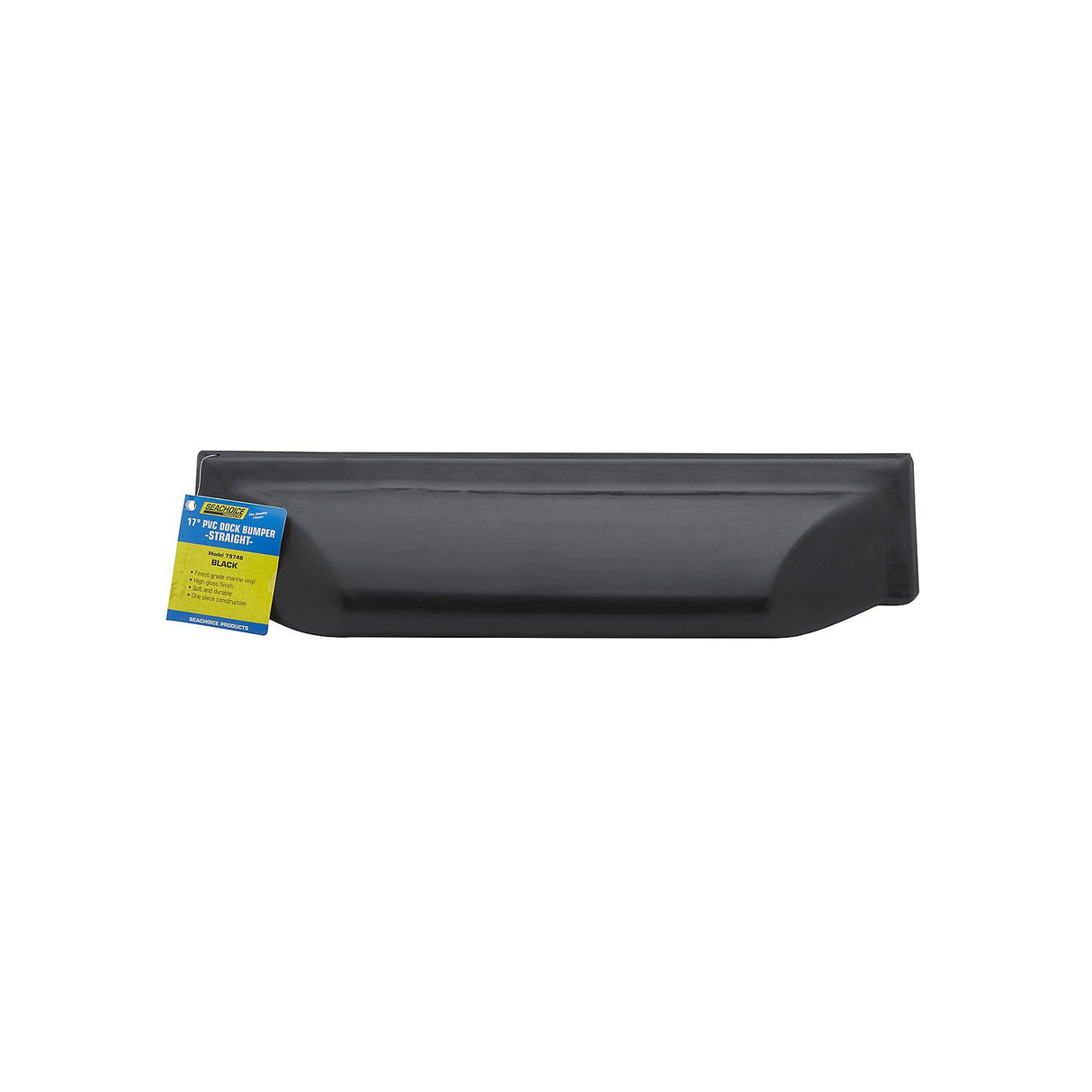 Seachoice 79748 Dock Bumper Straight, 17", Black