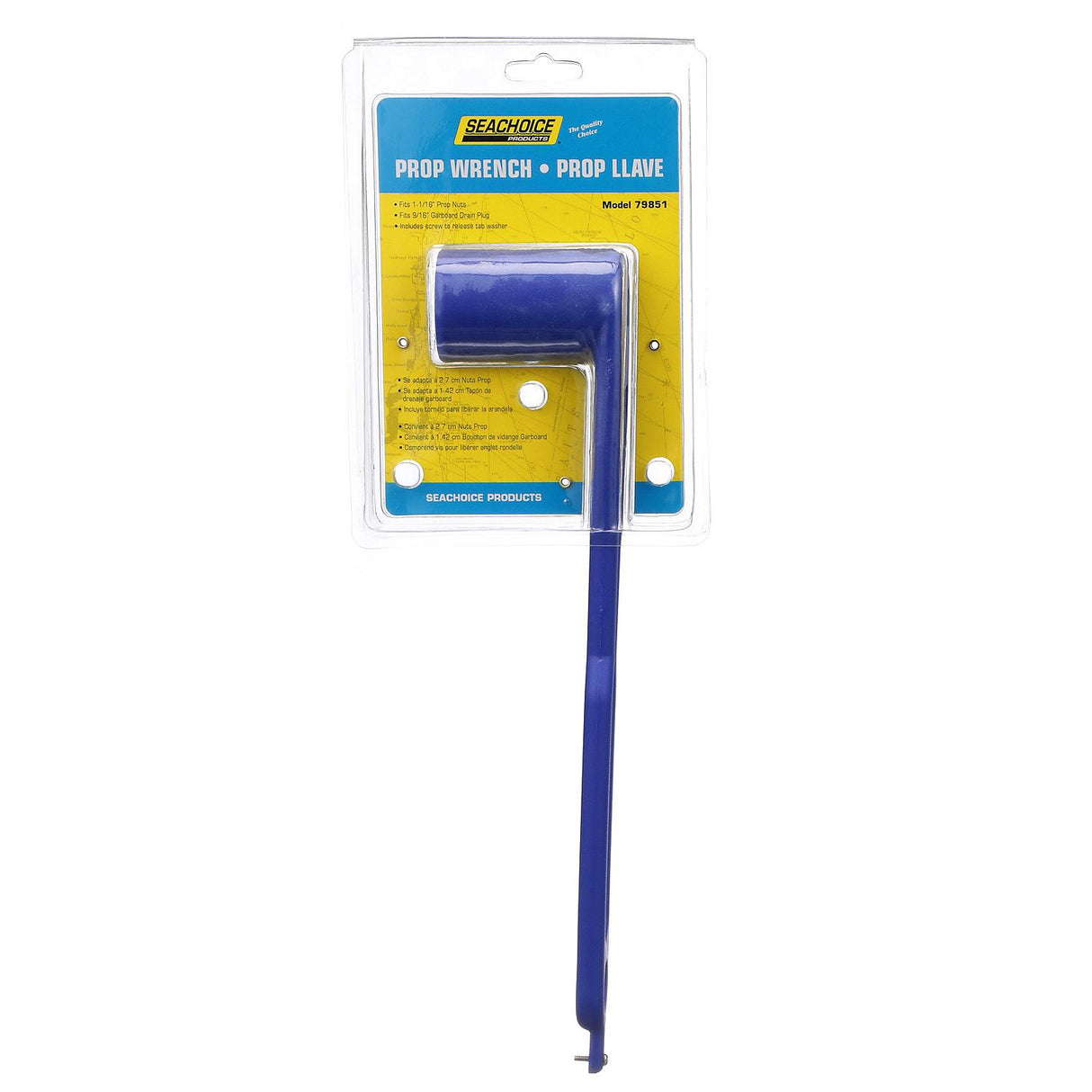 Seachoice Propeller Wrench Fits 1-1/6" Prop Nuts and 9/16" Garboard Drain Plugs