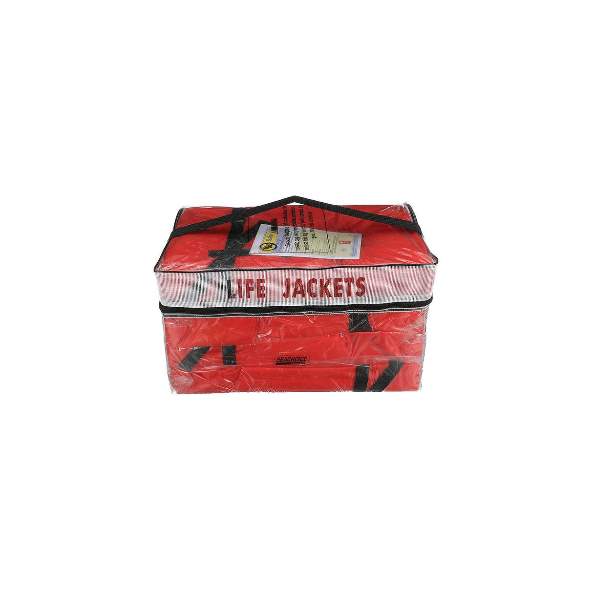 Seachoice 85510 Adult Universal Type II USCGA Life Vests w/Bag, Orange, 4-Pack