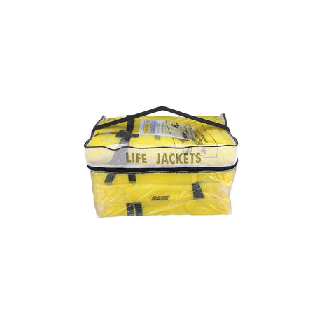 Seachoice 86010 Adult Universal Type II USCGA Life Vests w/Bag, Yellow, 4-Pack