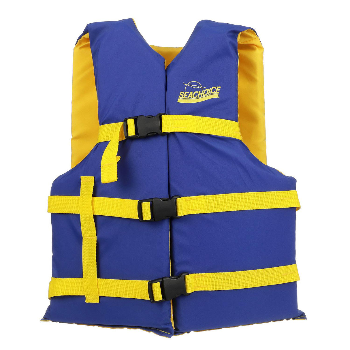 Seachoice 86220 Deluxe General Purpose Life VestBlue/Yellow, Adult Universal