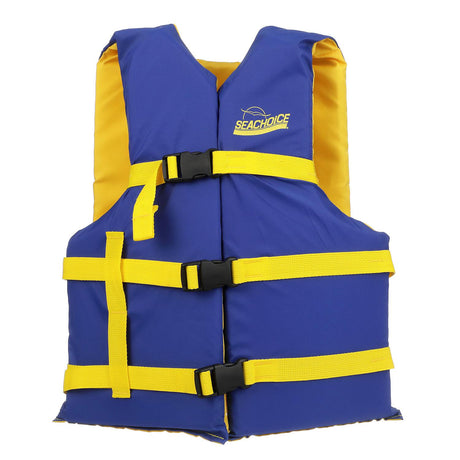 Seachoice 86220 Deluxe General Purpose Life VestBlue/Yellow, Adult Universal