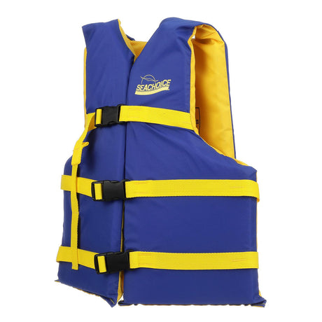 Seachoice 86220 Deluxe General Purpose Life VestBlue/Yellow, Adult Universal
