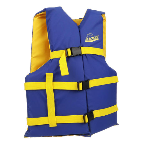 Seachoice 86220 Deluxe General Purpose Life VestBlue/Yellow, Adult Universal