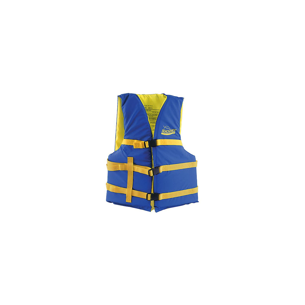 Seachoice 86220 Deluxe General Purpose Life VestBlue/Yellow, Adult Universal
