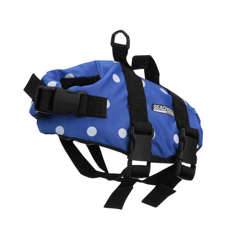 Seachoice 86260 Dog Life Vest - Blue Polka Dot, XXS