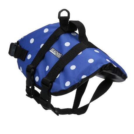Seachoice 86270 Dog Life Vest - Blue Polka Dot, XS