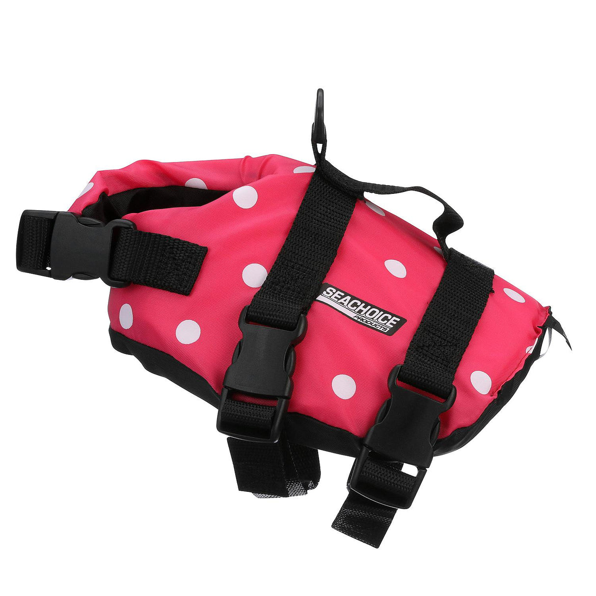 Seachoice 86360 Dog Life Vest - Pink Polka Dot, XXS