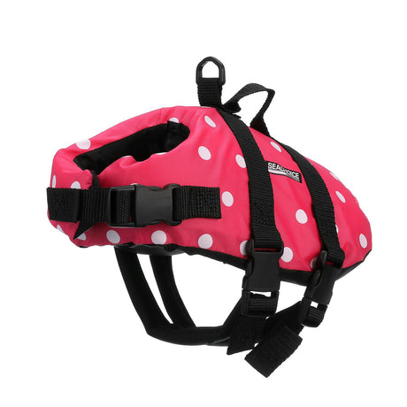 Seachoice 86370 Dog Life Vest - Pink Polka Dot, XS