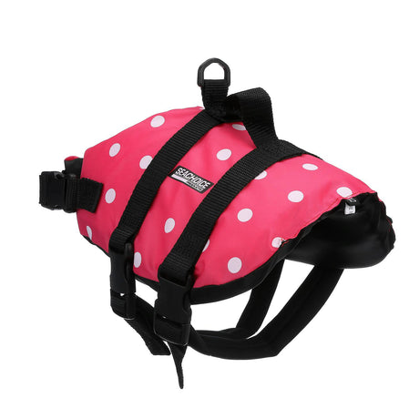 Seachoice 86370 Dog Life Vest - Pink Polka Dot, XS