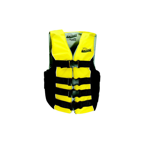 Seachoice Deluxe 4-Belt Ski Vest - Yellow/Black, Sm/Md