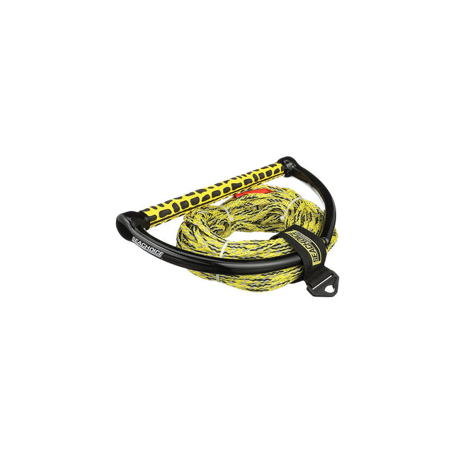 Seachoice 86726 5-Section Wakeboard Reflective Rope, 75', 15" Handle with Textured EVA Grip