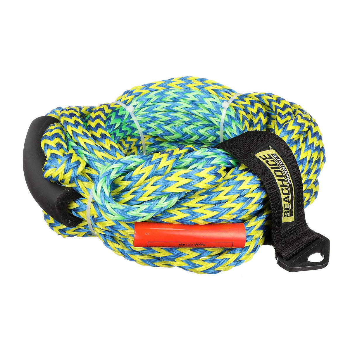 Seachoice 86767 2-Section Tube Tow Rope, 60', Tows Up to 4 Riders