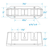 Seachoice Rod Storage Holders - 3 Rod (Sold As Pair)