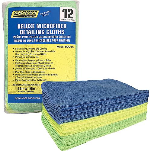 Seachoice 90037 Microfiber 14" x 14" Cloths Variety Pack, 50-pk. Bag