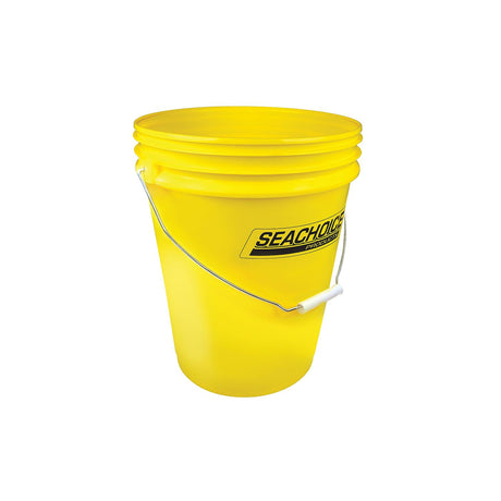 Seachoice 90120 5-Gallon Utility Bucket With Handle, Yellow