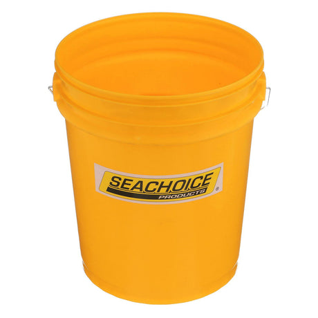 Seachoice 90120 5-Gallon Utility Bucket With Handle, Yellow