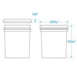 Seachoice 90120 5-Gallon Utility Bucket With Handle, Yellow