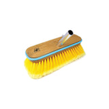 Seachoice 90563 Deck Brush with Bumper - Wood 10", Soft (Yellow Poly)