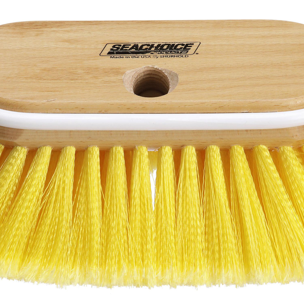 Seachoice 90591 Deck Brush with Bumper and Threaded Adapter, Soft
