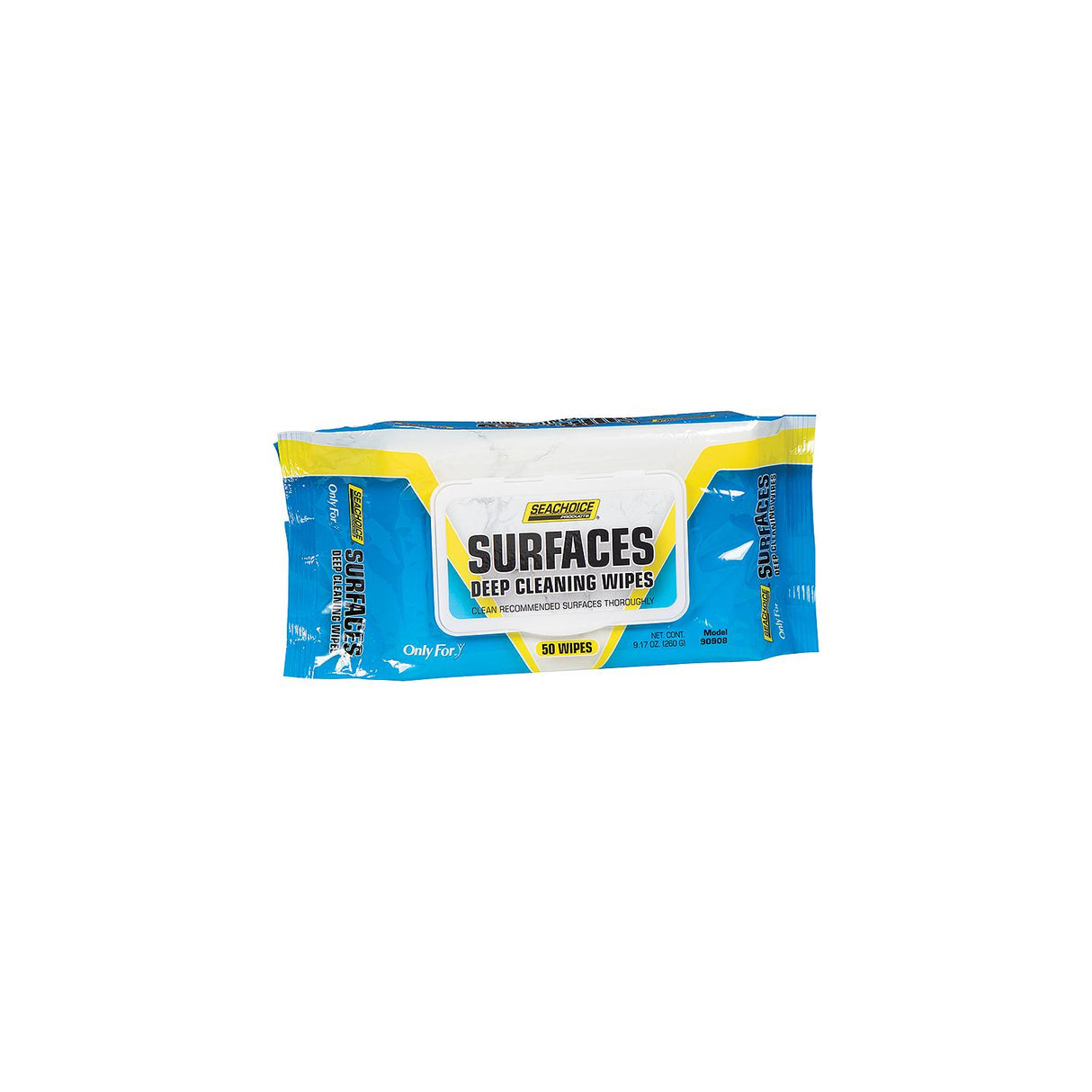 Seachoice 90908 Surfaces Deep Cleaning Wipes, 50-ct. Bag w/Plastic Lid