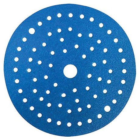 Seachoice 91954 Blue Ceramic Hook & Loop Discs with Vacuum Holes, Grade: 180