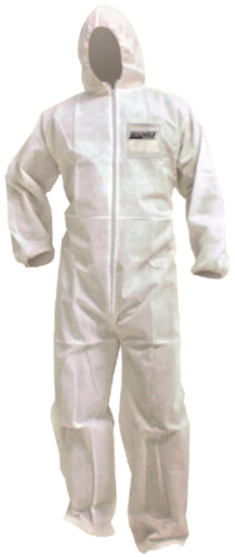 Seachoice 93147 Poly Disposable Coverall With Hood, 3X-Large