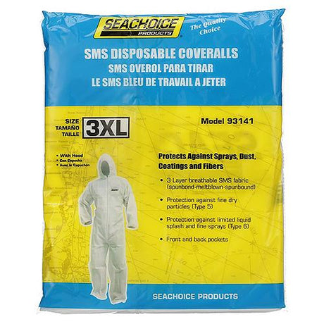 Seachoice SMS Breathable Disposable Paint Suit With Hood