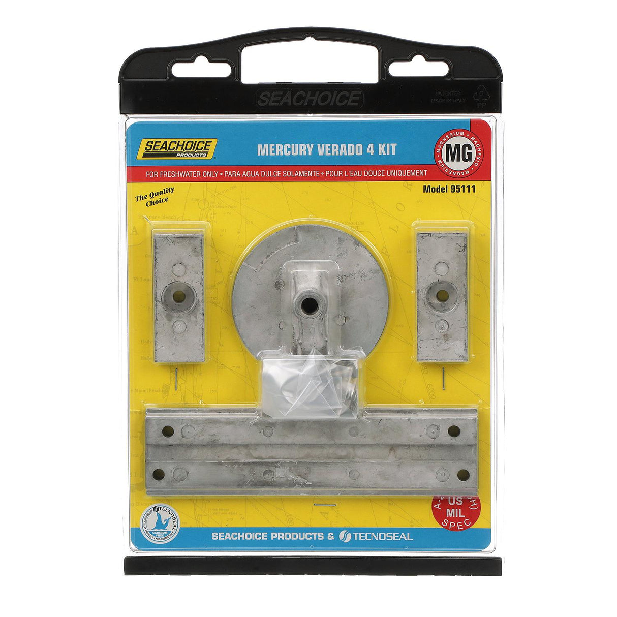 Seachoice Magnesium Anode Kit For 4 Cylinder Mercury Verado