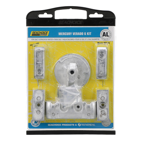 Seachoice Aluminum Anode Kit For 6 Cylinder Mercury Verado