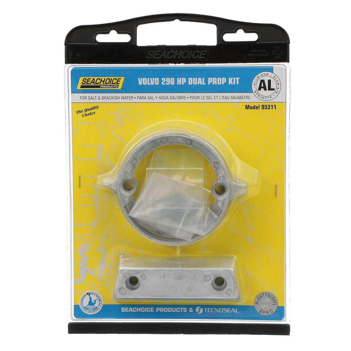 Seachoice Aluminum Aluminum Anode Kit For Volvo 290 HP