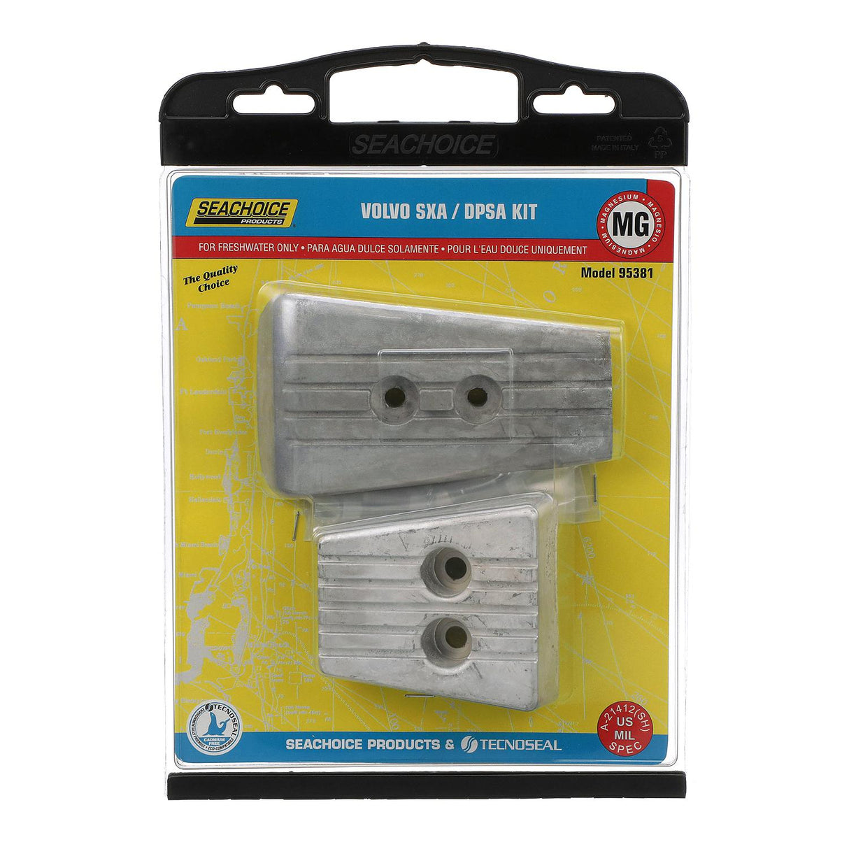 Seachoice Volvo Anode Kit, Magnesium, Fits SXA/DPSA