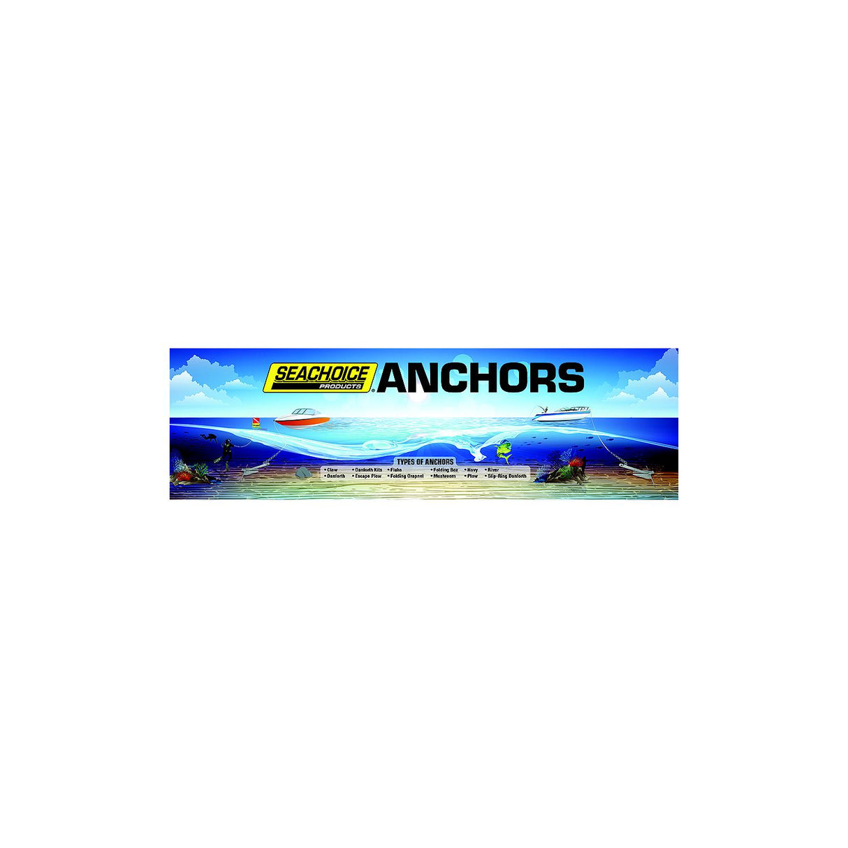 Seachoice 50-RRANCHORSIGN Anchor Rack Sign