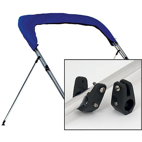 Carver 62014 Bimini Top 27" - 44" Adjustable Brace Kit (Round Tube Aluminum w/ Nylon Fittings)