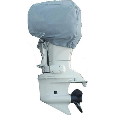 Carver 70000F10 Universal Outboard Motor Cover, Poly-Flex II Slate Gray, 5 hp